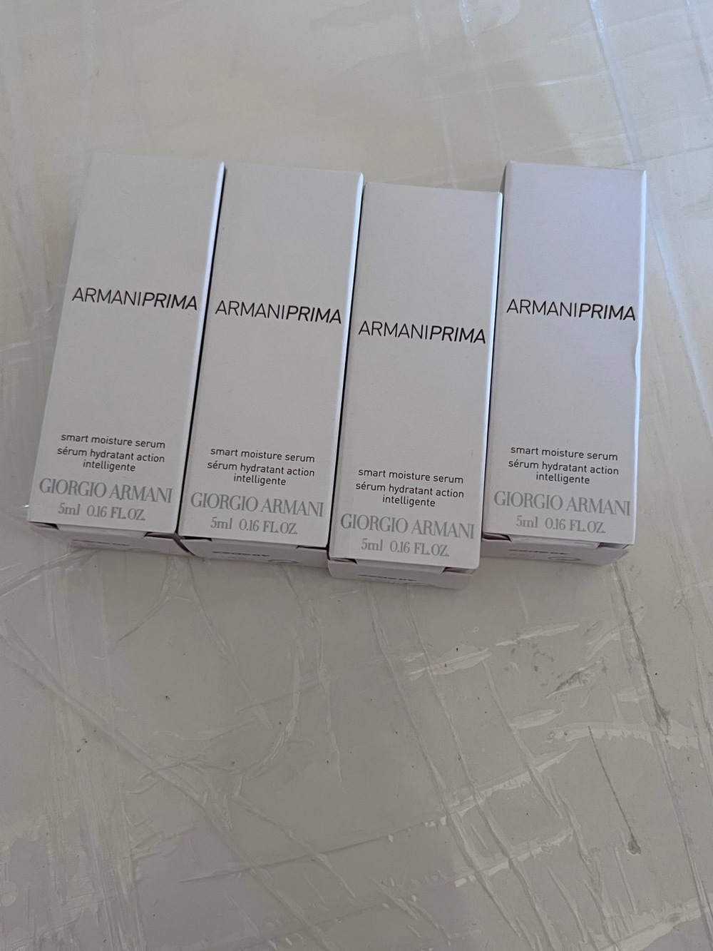 New! 4PC Giorgio Armani ARMANI PRIMA Smart Moisture Serum